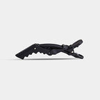 Framar Gator Grips Black Styling Hair Clips - Professional Black Hair Clips with Hair Styling and Sectioning, Rubberized - Wide Teeth & Durable for Hair Salon – 4 Pack
