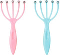 Seddy Scalp Massager, Portable Hand Held SPA Head, Neck, & Body Massager for Deep Relaxation & Stress Reduction- Stimulates Blood Circulation in The Head to Promote Hair Growth. (2 Pack) (Blue)(Pink)