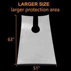 Disposable Barbershop Capes, Hair Cutting Capes 100 pcs 63 in x 51 in, Professional Waterproof Haircut Cape, Salon Cape For Hair Dye Washing