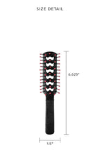Cricket Static Free Mini Fast Flo Vent Hair Brush - Curling, Blow Drying, Detangling and Styling Wet or Dry Hair, Ideal for Travel, 1.5", Suitable for All Hair Types