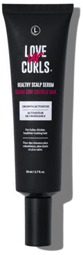 Love Ur Curls - Healthy Scalp Serum Growth Hair Activator, Turmeric & Basil Extracts for Deep Moisturizing and Thicker Full Hair, Vegan, 50mL