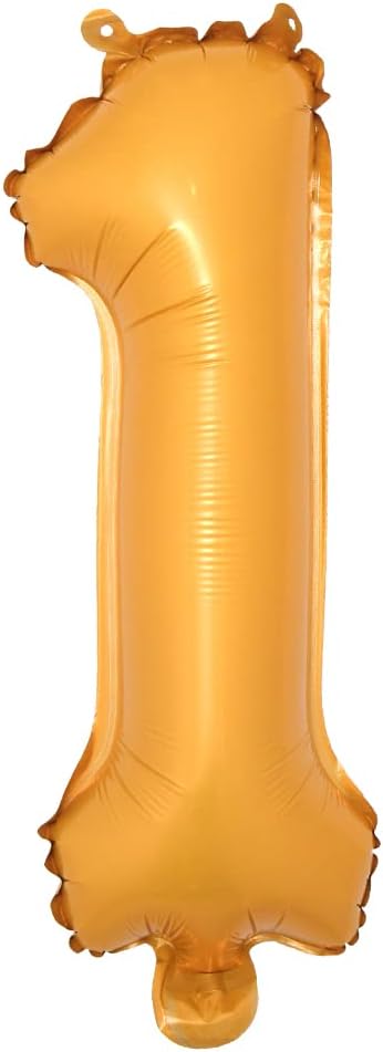 16" inch Single Orange Alphabet Letter Number Balloons Aluminum Hanging Foil by RUIANSI