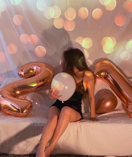 Big 40 Inch Rose Gold 2 Number Balloon Birthday Decoration, Rose Gold Number 2 - Image 5