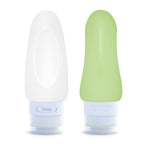 Dot&Dot Leak Proof Travel Bottles for Toiletries - 4 Pack Silicone Toiletry Containers - Shampoo and Conditioner Bottles With TSA Quart Bag - 2 oz Size