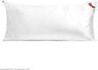 Kitsch x Hello Kitty Pillow Case Ivory – Toddler Bed Time Satin Pillowcase with Zipper – Soft Cooling Pillow Cover for Hair & Skin – Better Than Silk Pillowcase – King Size 19x36