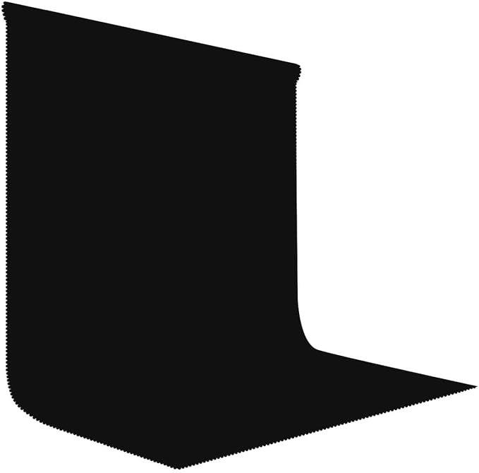Black Photography Backdrop for Photoshoot, Fabric 8x10ft | Polyester Studio by LYLYCTY