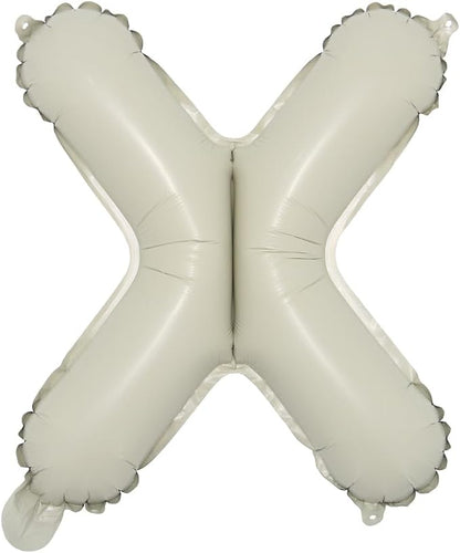 16 inch Cream Letter A to Z Alphabet Number 0-9 Foil Balloons Letter Birthday by RUIANSI