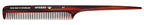 #41 Handmade Wide Tooth Rat Tail Comb Tortoise Havana Acetate Thick Coarse Curly Detangling Parting Grooming Teasing Hair Styling Hairdresser Barber Hairdressing Wet Dry Pocket Women Men Kids