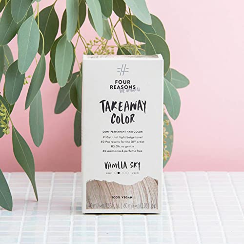 Four Reasons Original Takeaway Color - Vanilla Sky – 9.13 Bright Light Beige - Demi-Permanent Hair Color - Ammonia-Free and Fragrance-Free Hair Dye - 100% Vegan & Cruelty Free