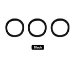 Hair Ties Hair Elastics Bands Seamless Cotton No Damage Thick Curly Hair Long-Lasting Braids Ponytails Holders All Hair Types Pain-Free Hair Accessories Women Men Black 50 PCS