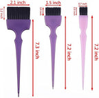 PERFEHAIR Hair Dye Coloring Brushes Kit Color Applicator Tint Brush-6 Pieces