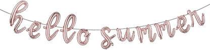 Hello Summer Balloons 16Inch Metallic Mylar Balloon by RUIANSI