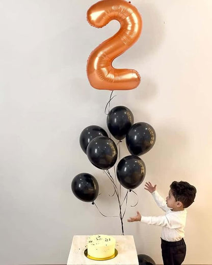 Orange Number 2 Balloon 40 Inch, 2nd Birthday Party Decorations Men Women | - Image 3