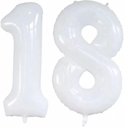 Number 18 Balloons for 18th Birthday Sweet 18 Party Decorations, 42 Inch Jumbo by GOER