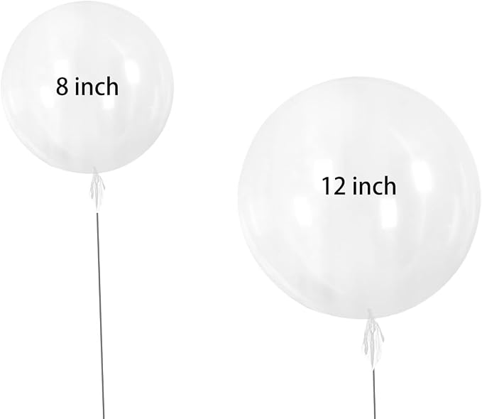 25 Pcs Transparent Bobo Balloons Birthday Party Wedding Balloon Arch Decorations - Image 2