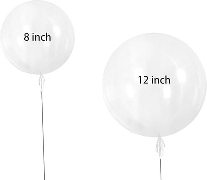 25 Pcs Transparent Bobo Balloons Birthday Party Wedding Balloon Arch Decorations - Image 2