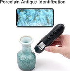 Connect 500X Scalp Detector for Hair Health, Skin Hair Diagnosis Analyzing High Definition Electronic Microscope Scalp Follicle Detector