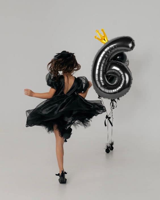 Black 6 Balloon - Image 2