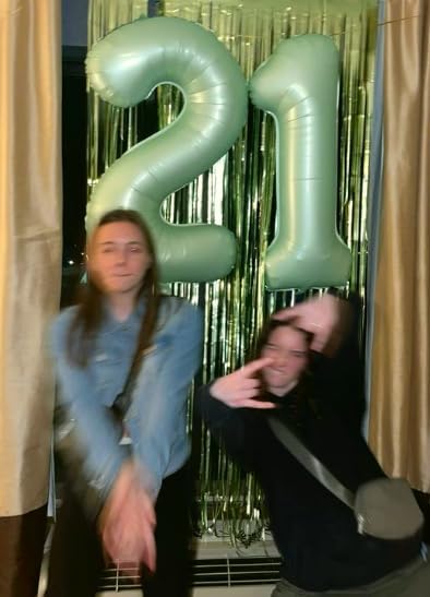 Oliver Green Number 6 Balloon 40 inch, Birthday Party Balloons Decorations | - Image 4
