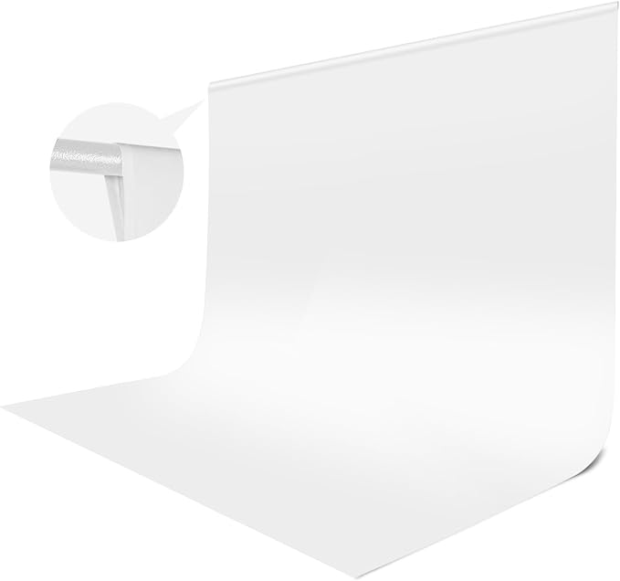 White Backdrop for Photoshoot, 10x10 ft Photo Backdrop Curtain Double-Side for by JINSUI
