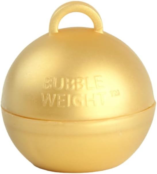 Bubble Weight Balloon Weight, Metallic Gold, 10 Piece by CreativeBalloonsManufacturing
