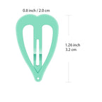 ECADY 100-Piece Metal Snap Hair Clips for Girls, Toddlers, and Kids - Perfect for Fine Hair, Thick Hair, and More - Featuring Fun Heart Designs