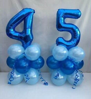 Number 50 Balloons 40 Inch for 50th Birthday Party Decorations, Dark Blue | - Image 4