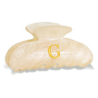 Acrylic Letter Hair Clips for Women - Monogram Hair Claw Alphabet Large Hair Clip, Fashion Glitter Claw Clips Elegant And Durable Hair Accessory, Letter G