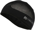 RAINCORE Skull Cap Inner Helmet Liner (with Pouch), Carabiner Clip - Breathable Mesh - Lightweight - Quick Dry - Cycling- Running - Motorcycle - Workout - for Men and Women Cap Black