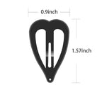 heart Hair Clips for Toddlers,Colorful Cute Lovely Non-slip Hair Barrettes Hair Accessories for Women Girls（100 Pcs ）