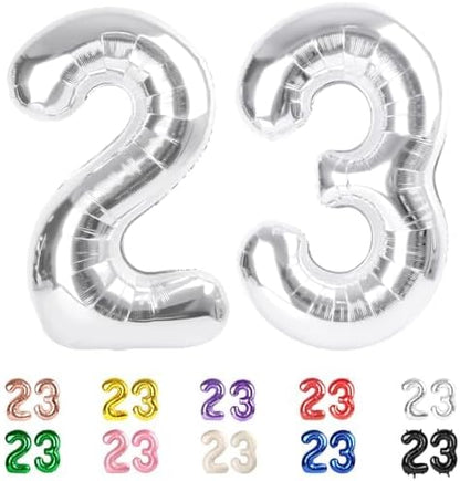 23 Balloon Numbers 40Inch for 12 23th Year Old Birthday Decorations, Inflation by Mluchee