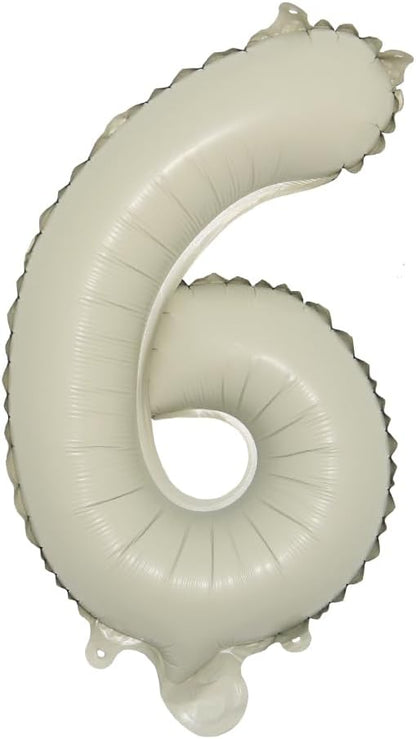 16 inch Cream Letter A to Z Alphabet Number 0-9 Foil Balloons Letter Birthday by RUIANSI