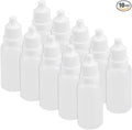 uxcell Plastic Dropper Bottle, 15ml/0.5oz Small Mouth Drop Bottles Empty Squeezable Eye Liquid Dropper Bottle 10pcs