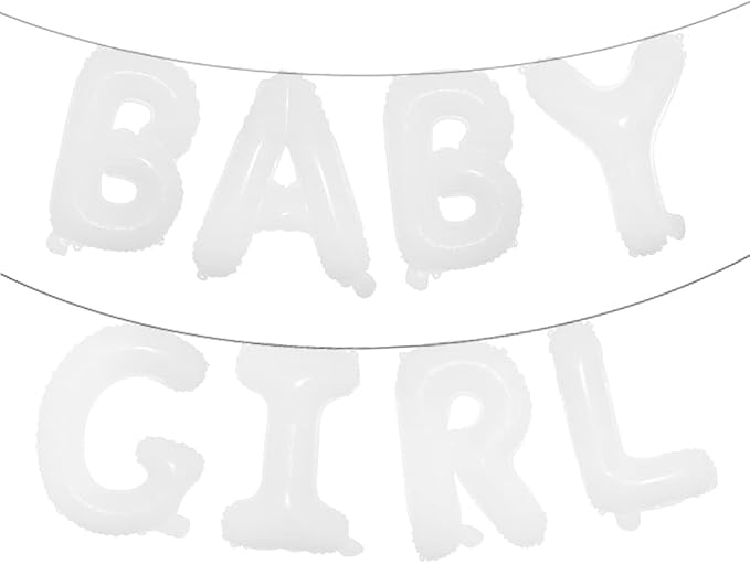 16 inch Baby Boy Girl Banner Foil Letter Balloons Garland by RUIANSI