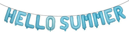 Hello Summer Balloons 16Inch Metallic Mylar Balloon by RUIANSI
