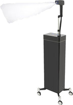 3 In 1 Standing Nano Hair Steamer for Deep Conditioning Heated Micro Mist Spray Negative Ion Blue Light Nanoscale Hair Care Steamer Machine with Removable Nozzle and LED Light for Barbershops, Salons