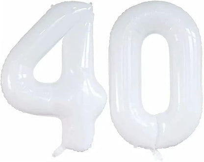 Number 40 Balloons for 40th Birthday Party Decorations, 42 Inch Jumbo Foil by GOER