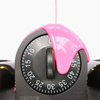 60 Minute Wind Up Timer, Visual Mechanical Timer, from 0 to 60 Minutes, for Kitchen, Hair Color Processing, Tanning, Kids' Home and Classroom Activities or Timeouts, Black