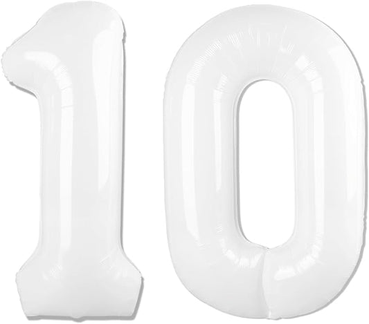 White 10 Balloon by IWERP