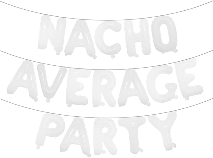 Nacho Average Party Decoration Nacho Average Party Balloons Banner Fiesta Taco by RUIANSI