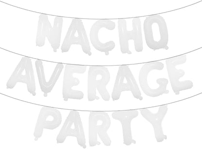Nacho Average Party Decoration Nacho Average Party Balloons Banner Fiesta Taco by RUIANSI
