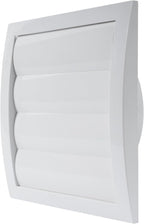Repa Market 6 Inch White Dryer Vent Cover/Duct Cover for Walls or Ducting/ABS Plastic Grille with Flaps and Insect Screen/Exhaust and Dryer Vent Covers for Indoor & Outdoor Use