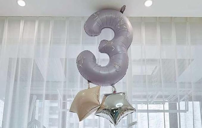 CreamPurple Number 4 Balloon 40 Inch, 4th Birthday Decorations Men Women | Foil - Image 4