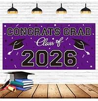 2026 Graduation Party Plastic Backdrop - Image 7