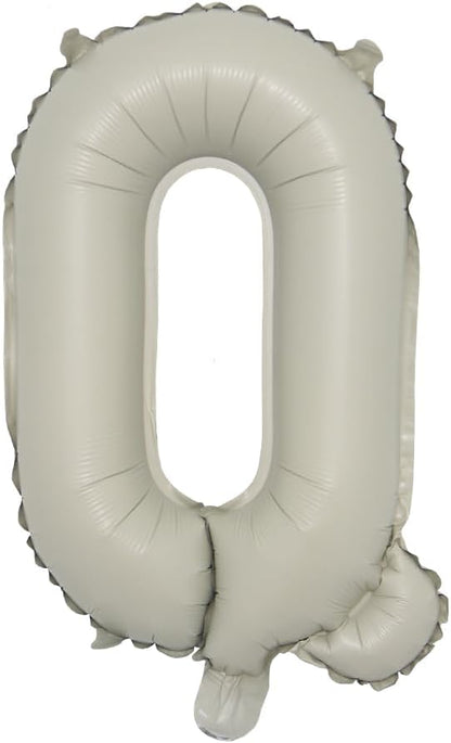 16 inch Cream Letter A to Z Alphabet Number 0-9 Foil Balloons Letter Birthday by RUIANSI