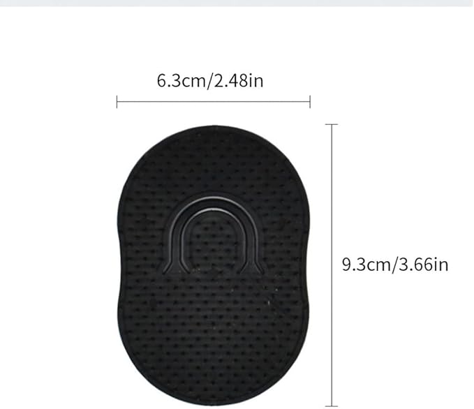 Pocket Palm Combs Soft Portable Shampoo Pocket Combs Massager Hair Brush Comb Black Scalp Massager Brush Comb 12 PCS
