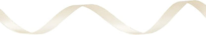 Ribbli Double Faced Ivory Satin Ribbon, 1/4” x Continuous 25 Yards, Use - Image 2