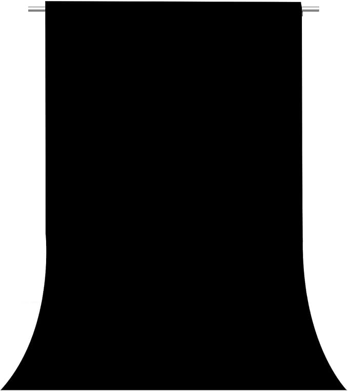 Black Photography Backdrop for Photoshoot, Fabric 3x5ft | Versatile Studio by TERSUM