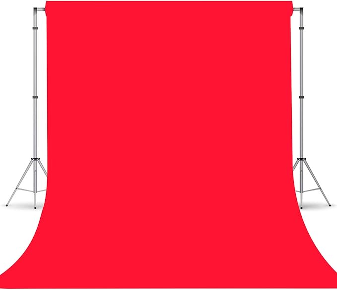 Red Photography Backdrop for Photoshoot, Fabric 10x10ft | Versatile Studio by TERSUM