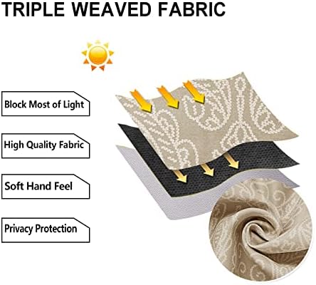 DWCN Ombre Blackout Curtains for Bedroom - Image 6